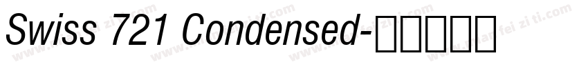 Swiss 721 Condensed字体转换